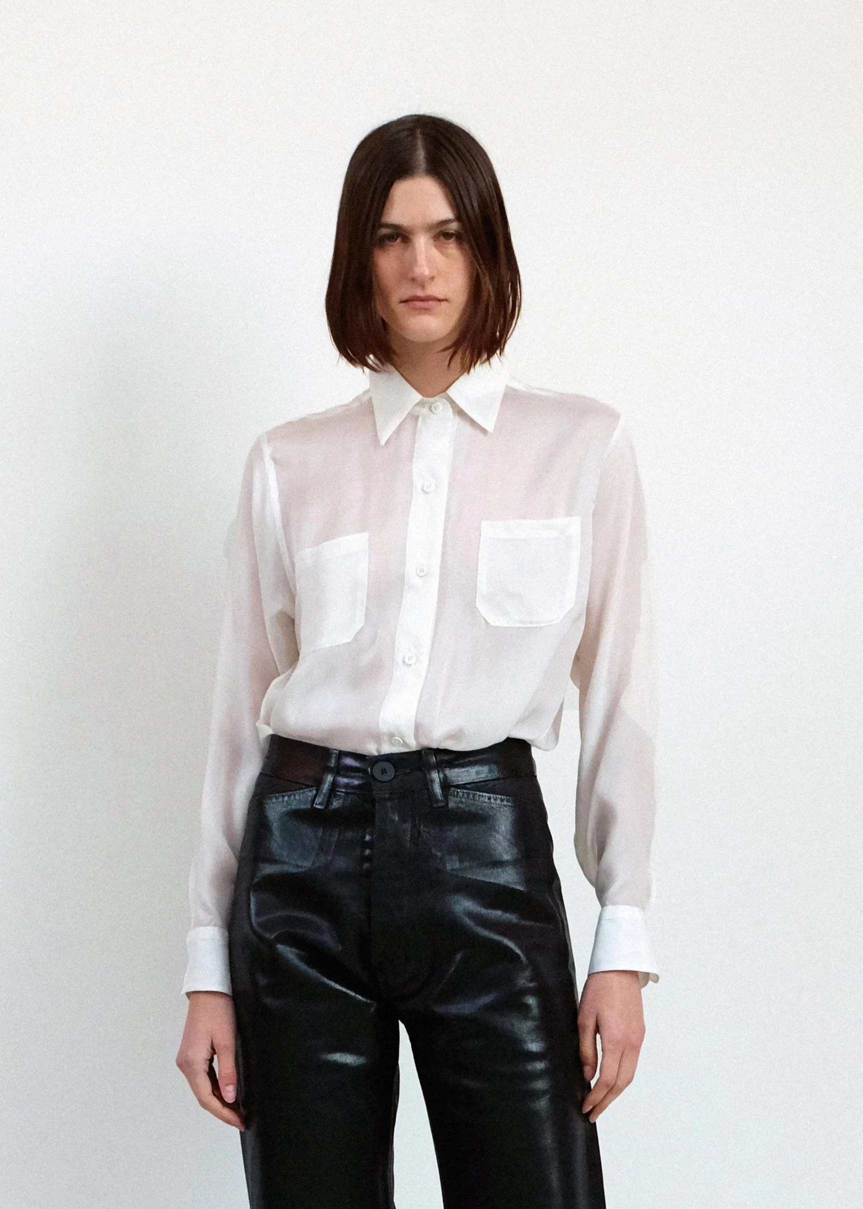 Georgio Button Down - Ivory sold by Jesse Kamm