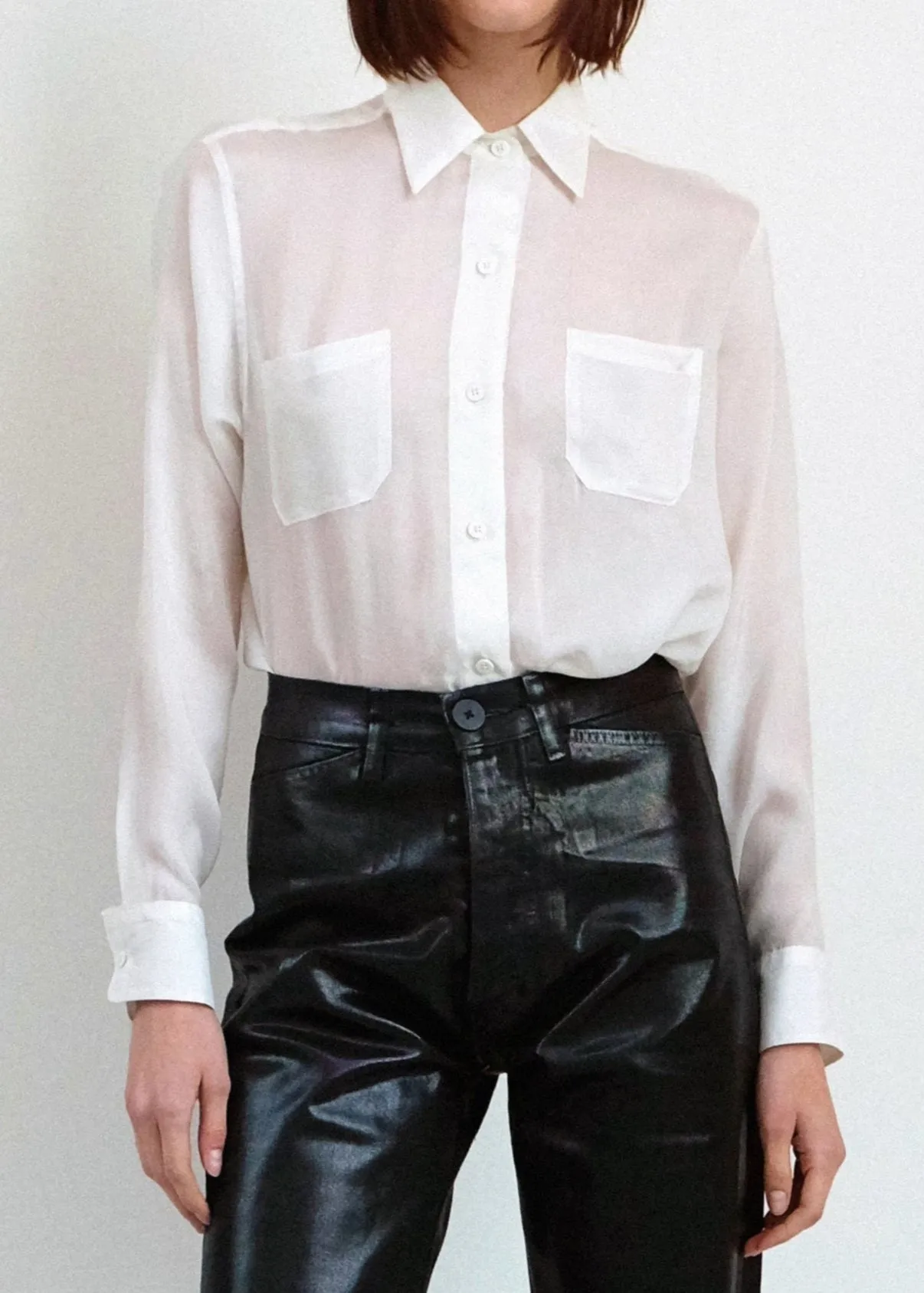 Georgio Button Down - Ivory sold by Jesse Kamm product image thumbnail 4