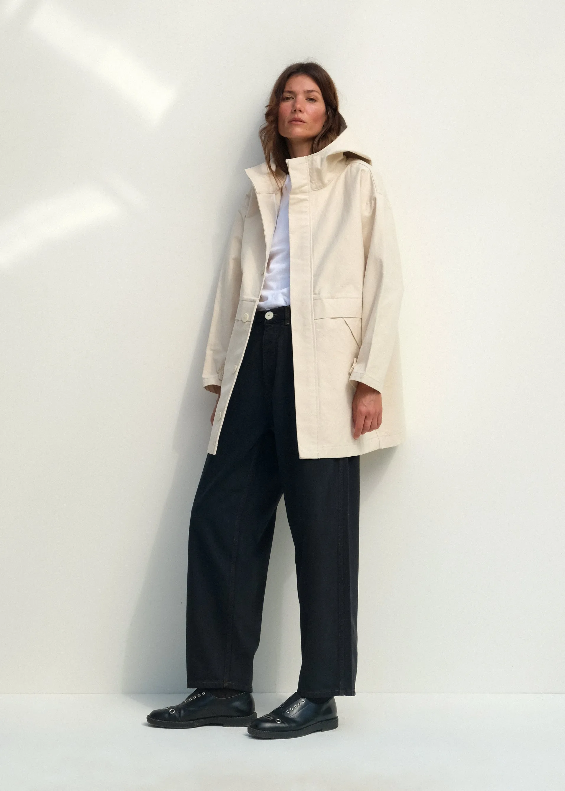 Oversized Andover Jacket - Natural sold by Jesse Kamm