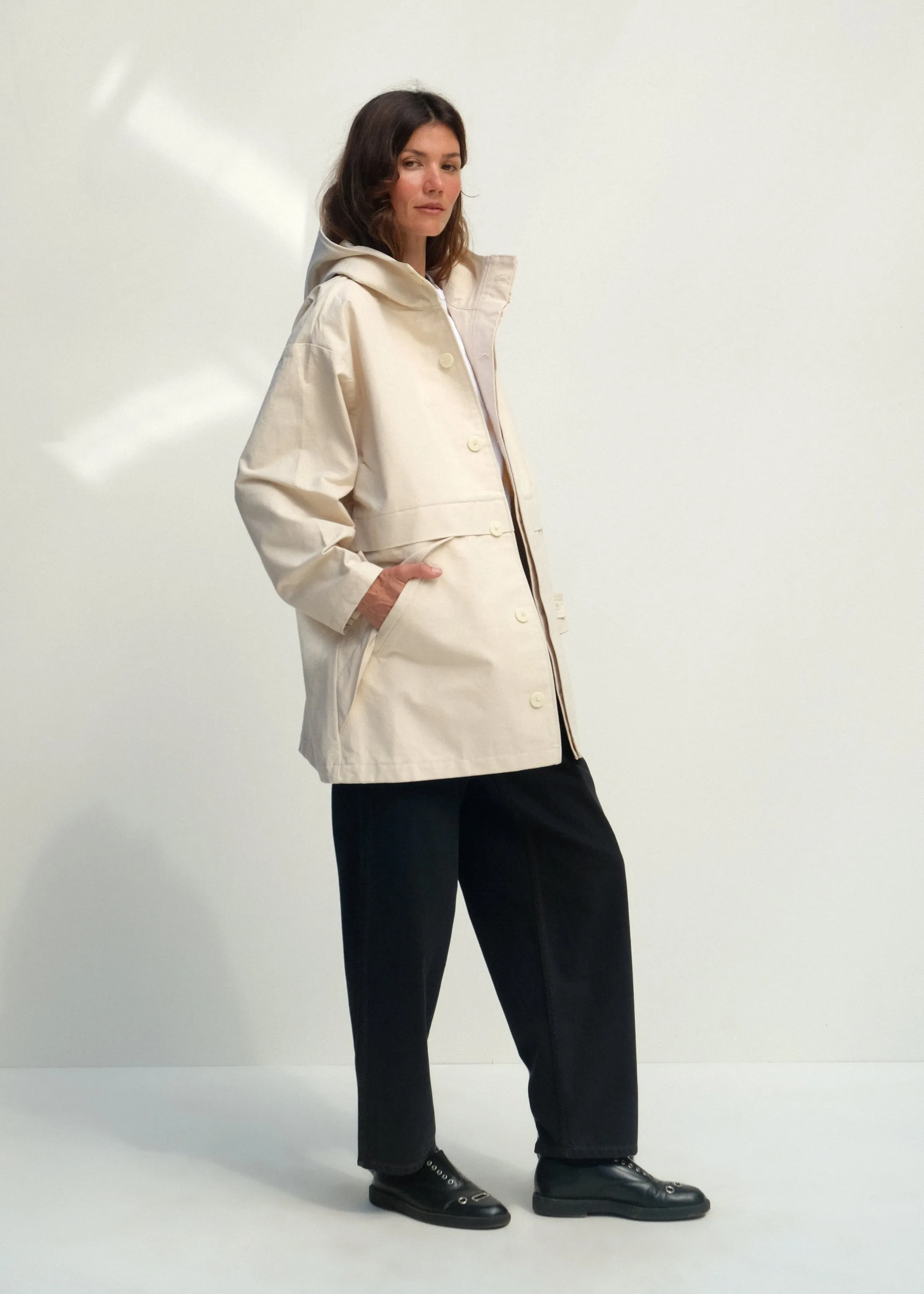 Oversized Andover Jacket - Natural sold by Jesse Kamm product image thumbnail 5