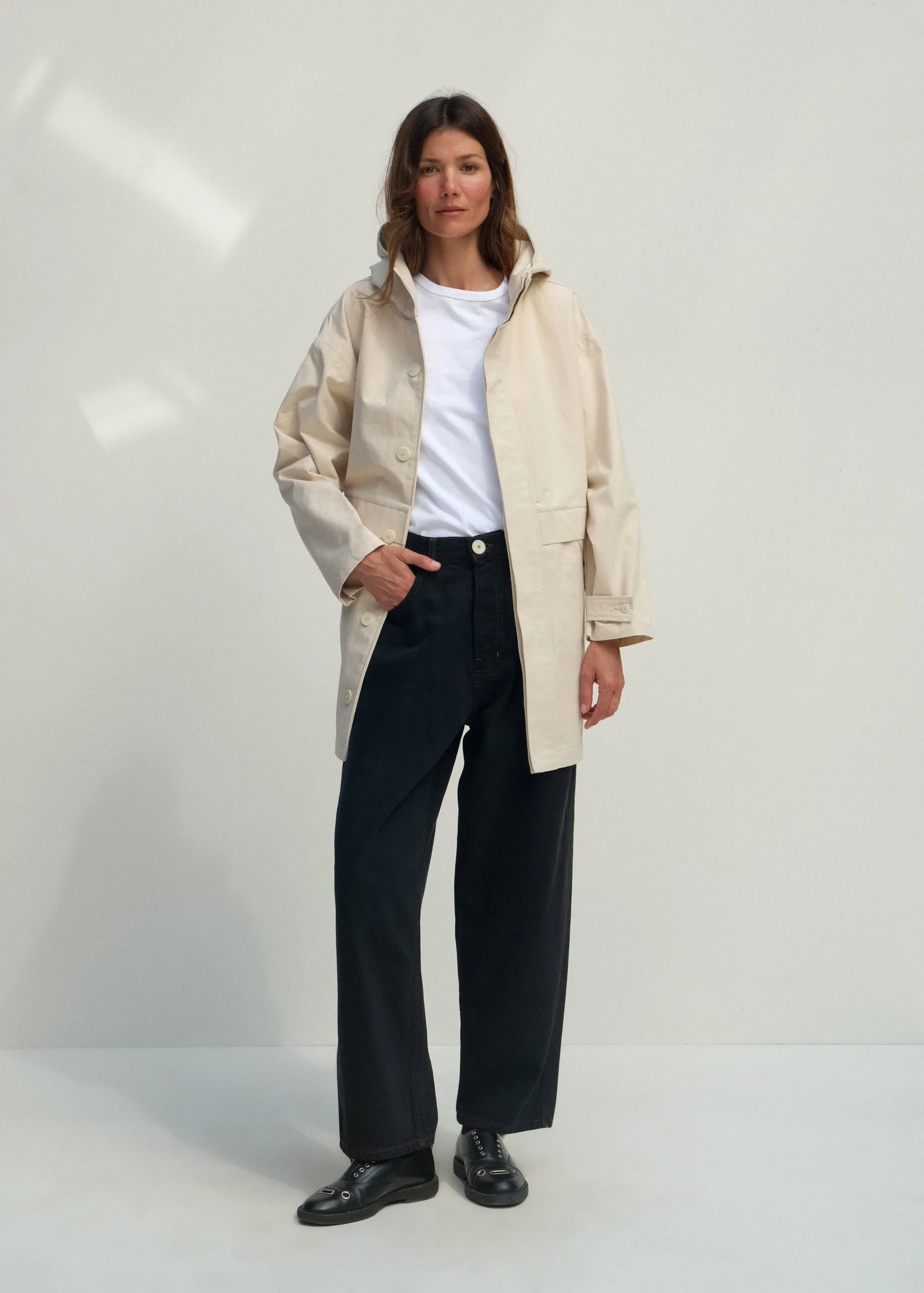 Oversized Andover Jacket - Natural sold by Jesse Kamm product image thumbnail 2