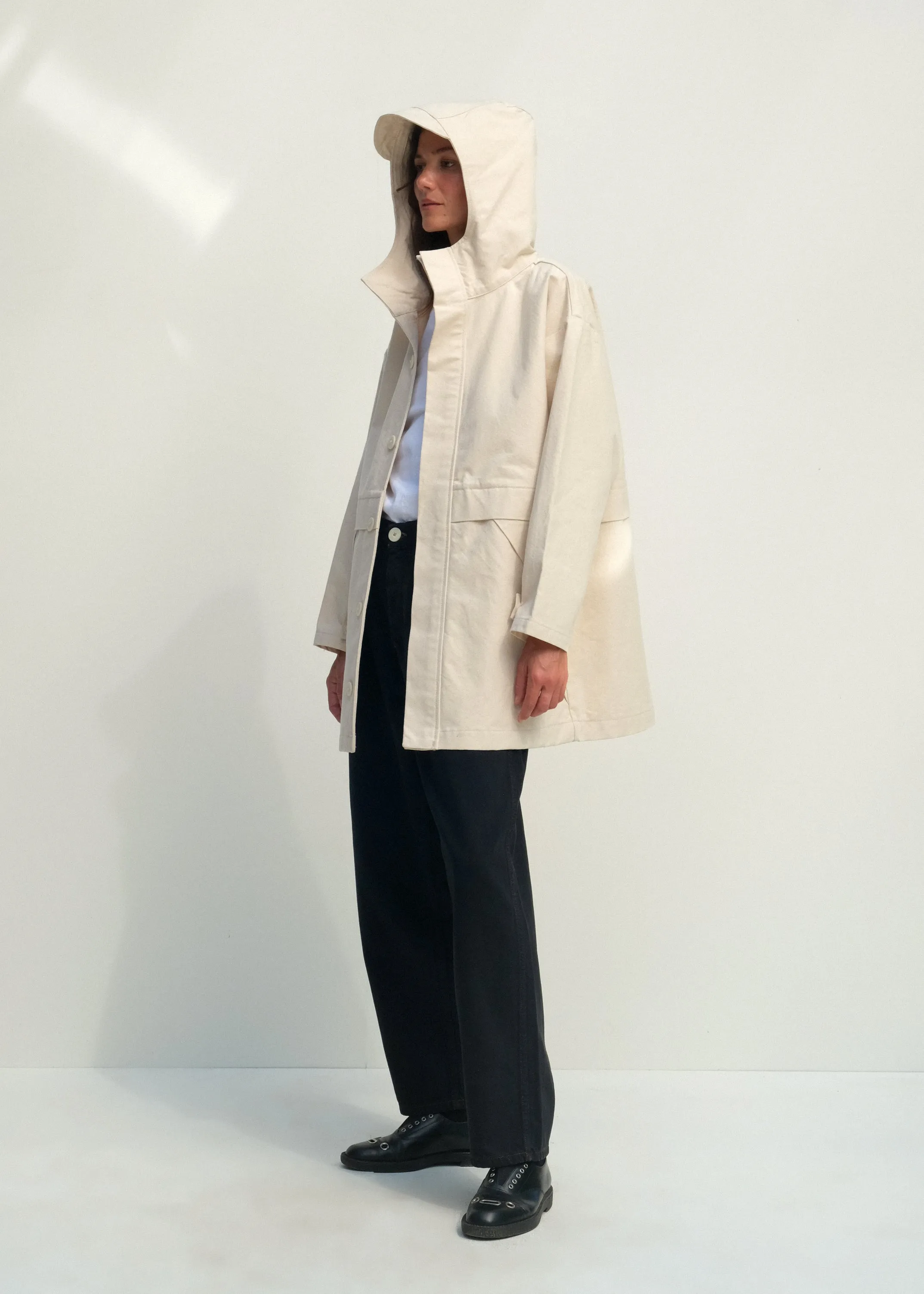Oversized Andover Jacket - Natural sold by Jesse Kamm product image thumbnail 4