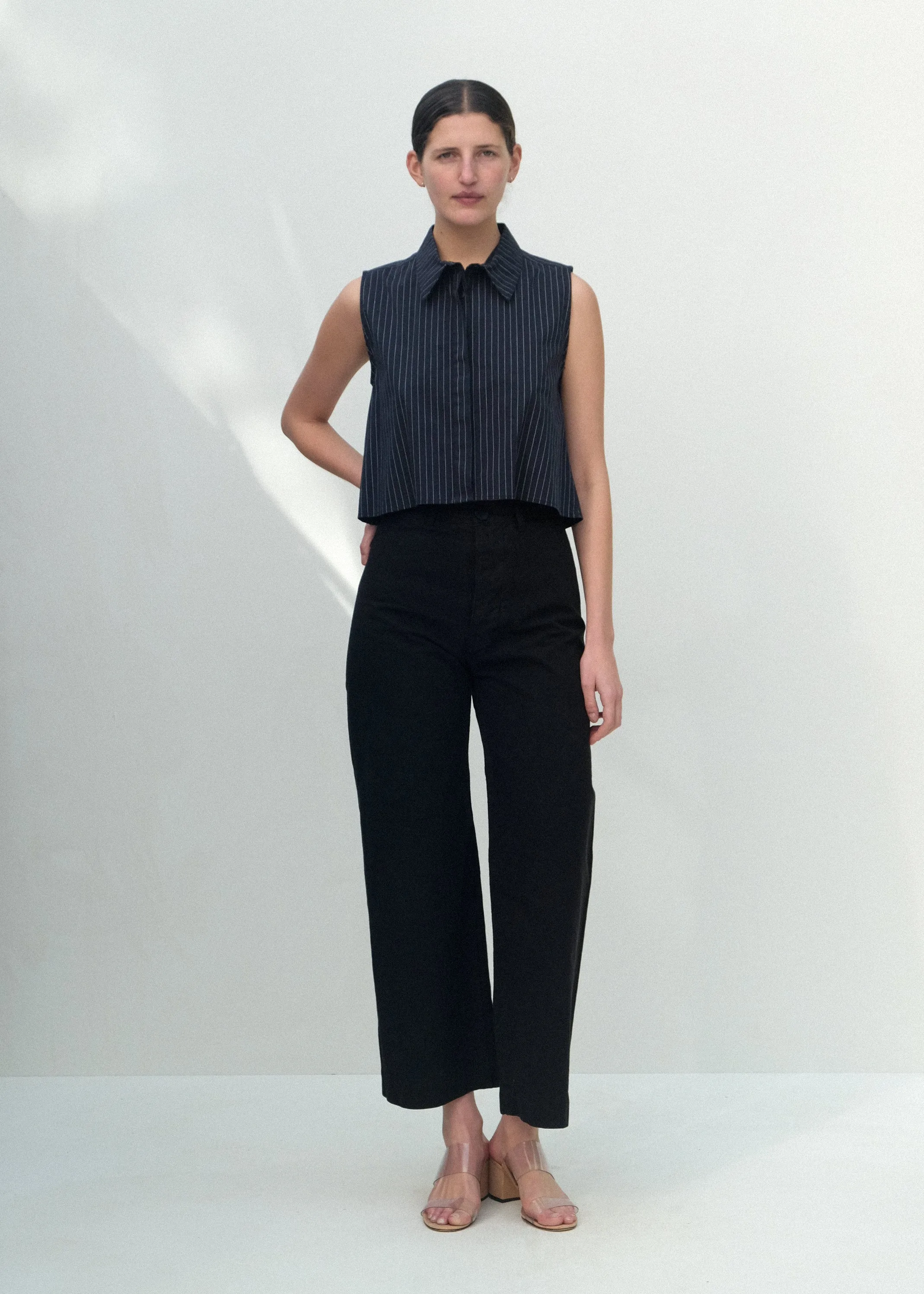 Ellis Top - Black Fine Stripe sold by Jesse Kamm product image thumbnail 2