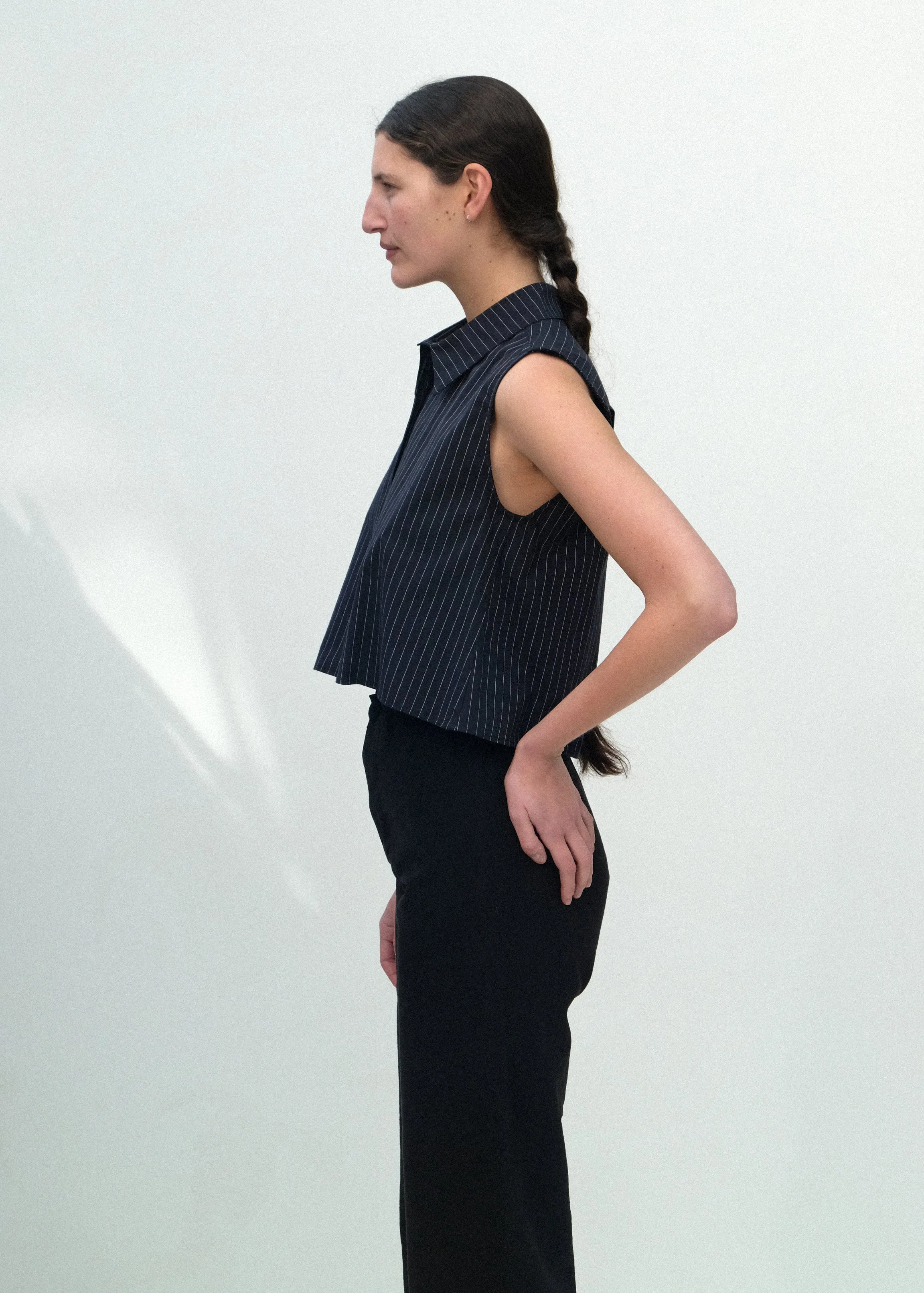 Ellis Top - Black Fine Stripe sold by Jesse Kamm product image thumbnail 5