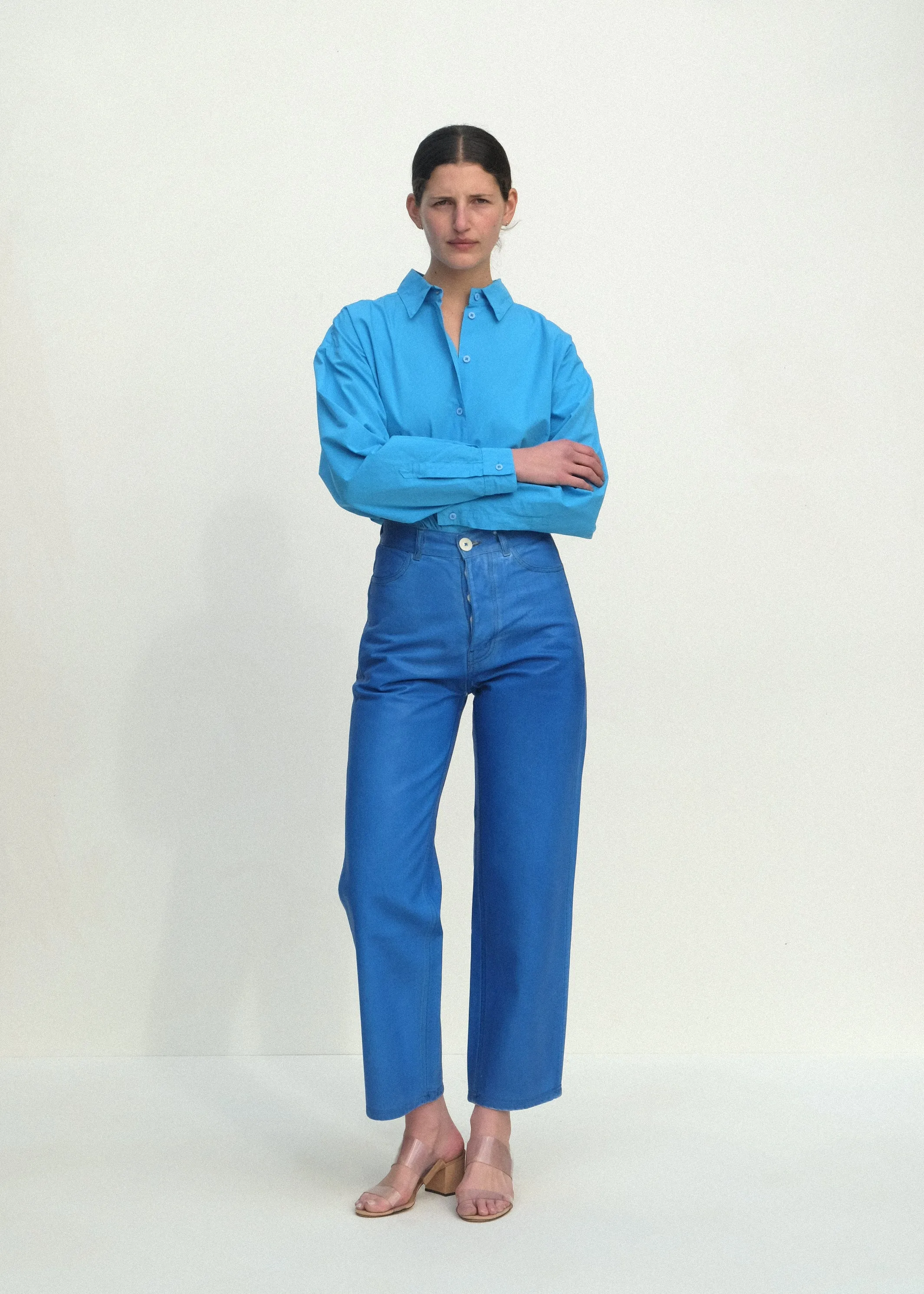 Alberta Shirt - Pool Blue sold by Jesse Kamm product image thumbnail 2