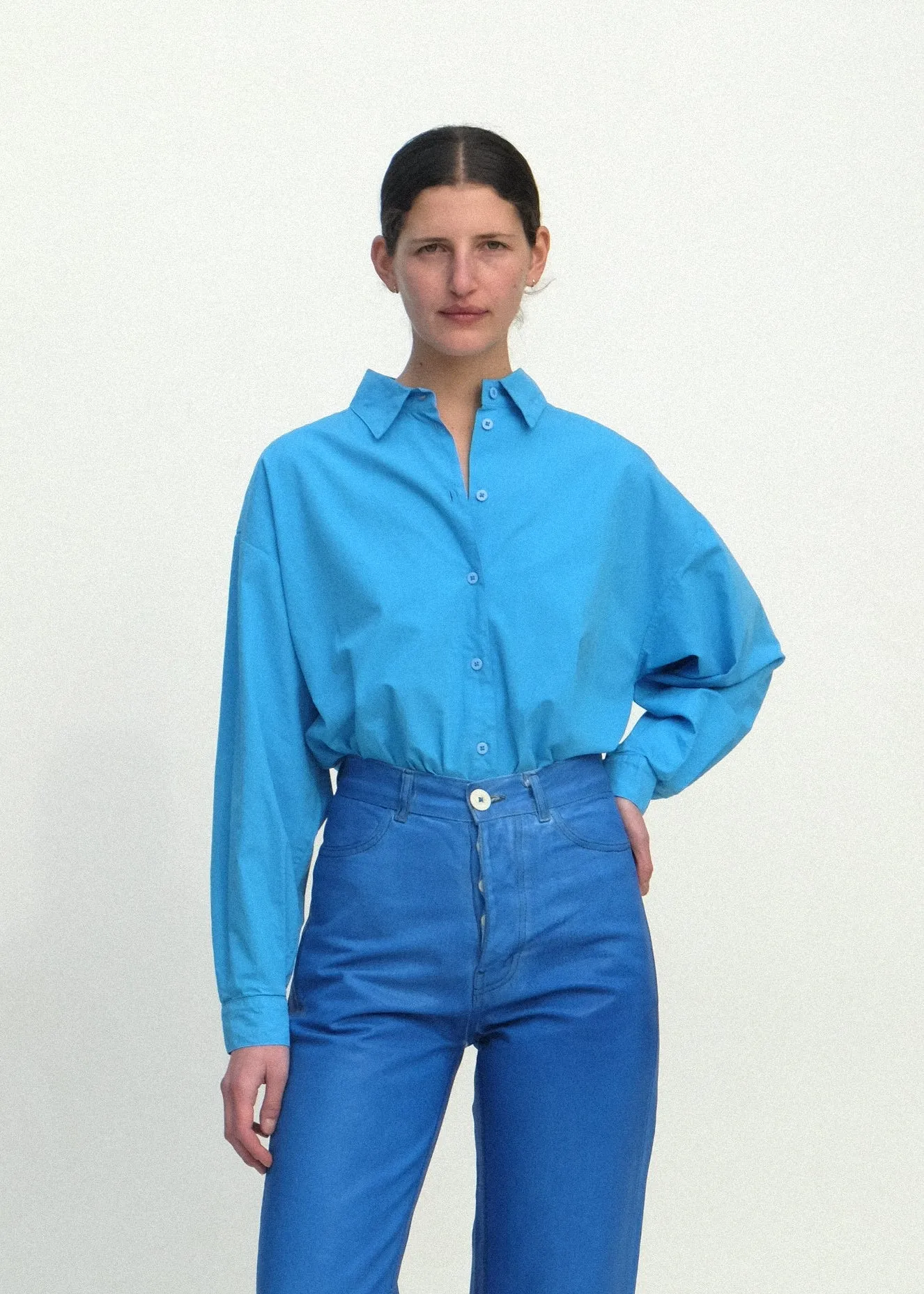 Alberta Shirt - Pool Blue sold by Jesse Kamm product image thumbnail 3