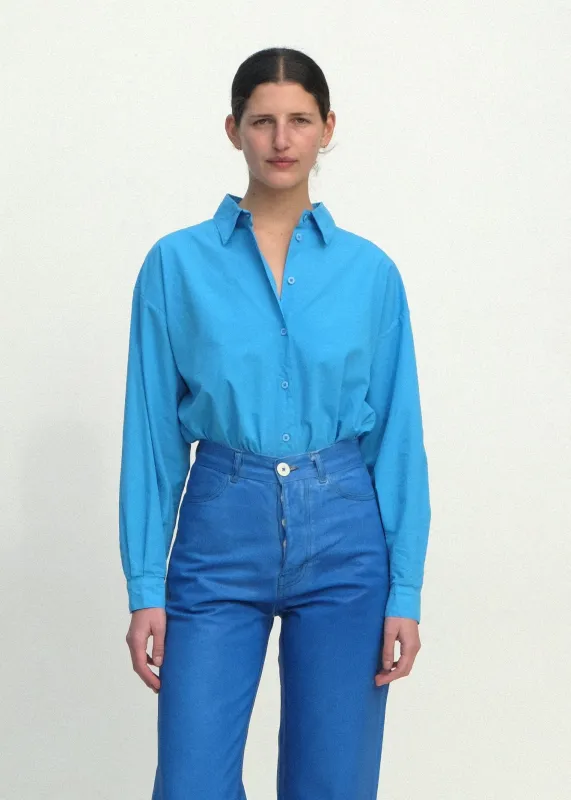 Alberta Shirt - Pool Blue sold by Jesse Kamm