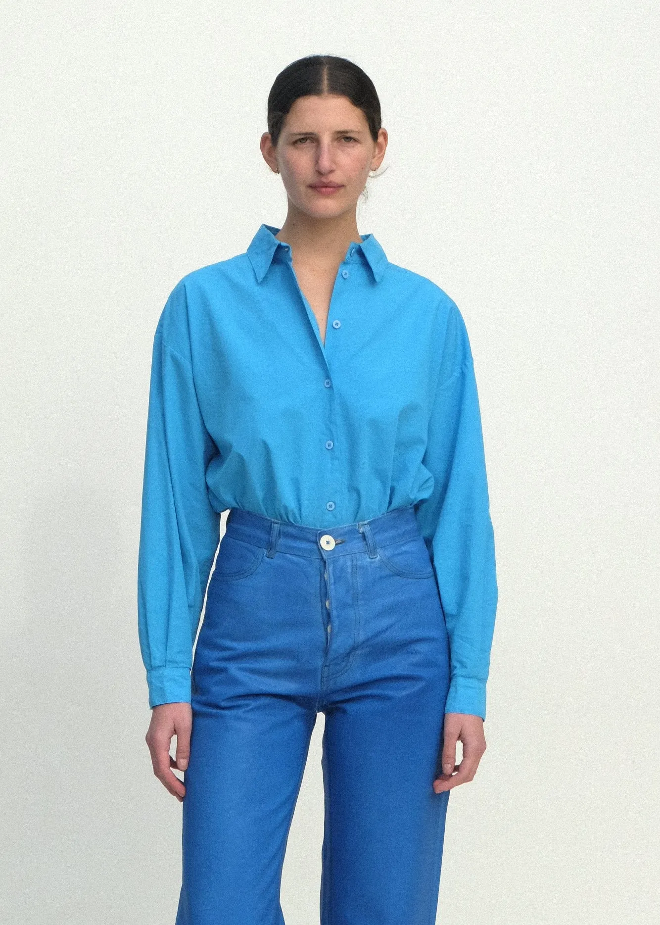 Alberta Shirt - Pool Blue sold by Jesse Kamm