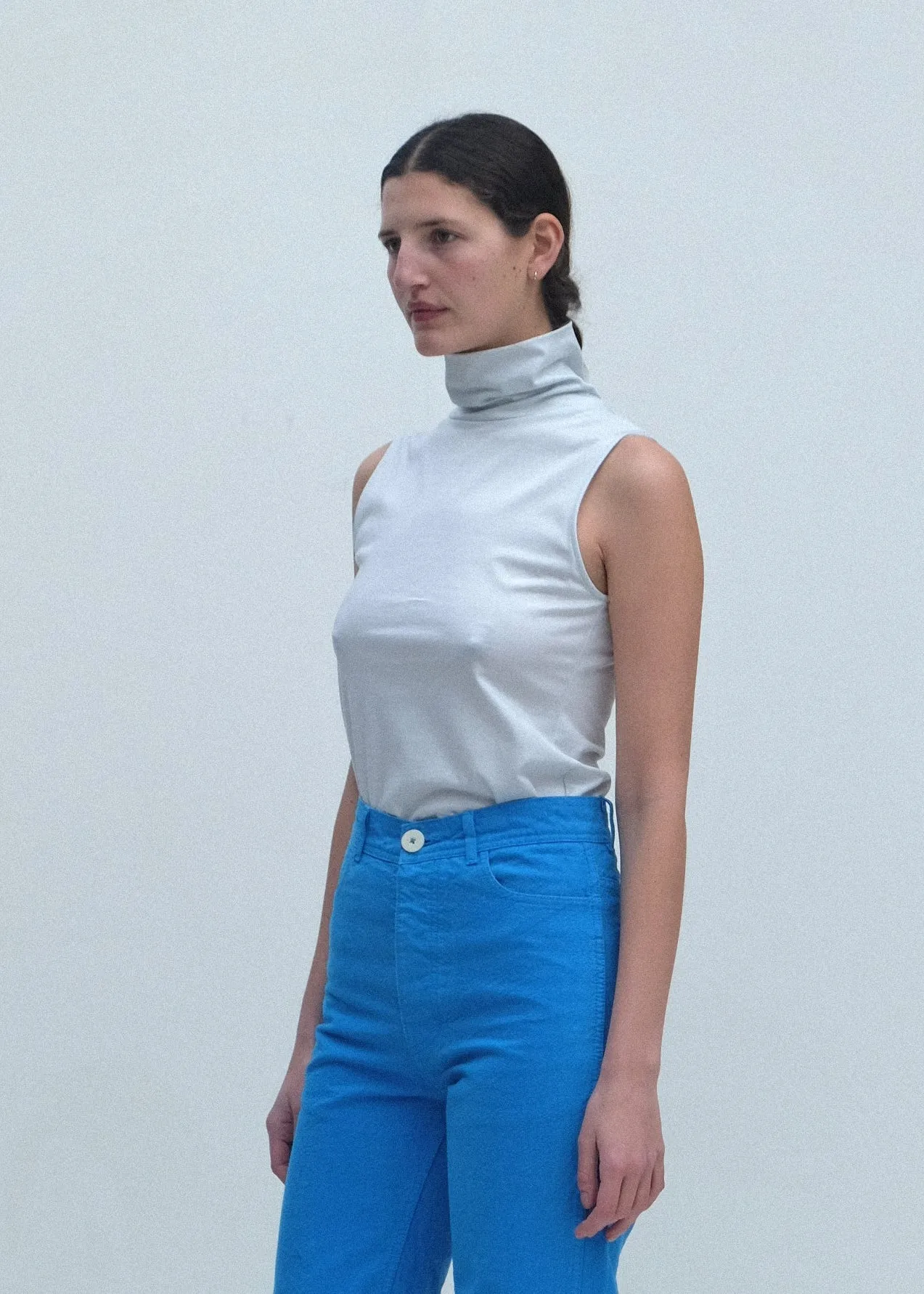 Sleeveless Turtleneck - Mist sold by Jesse Kamm product image thumbnail 3