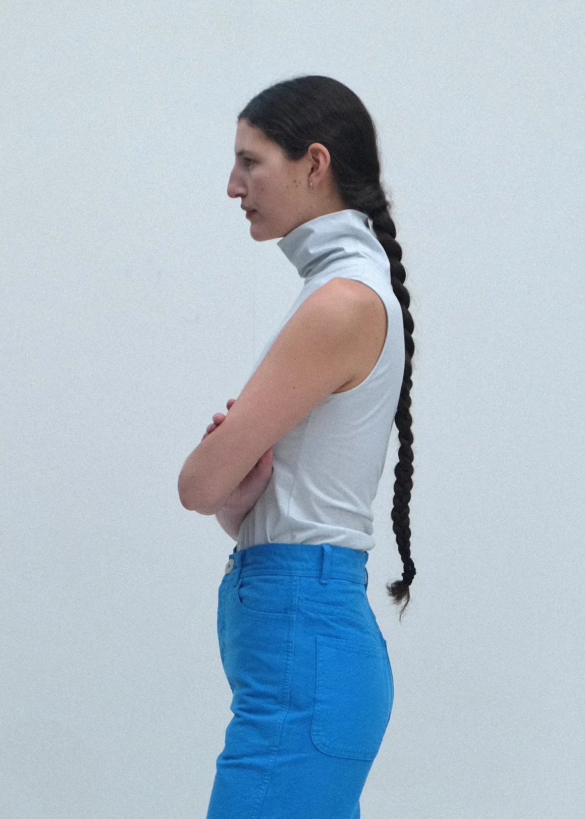 Sleeveless Turtleneck - Mist sold by Jesse Kamm product image thumbnail 4