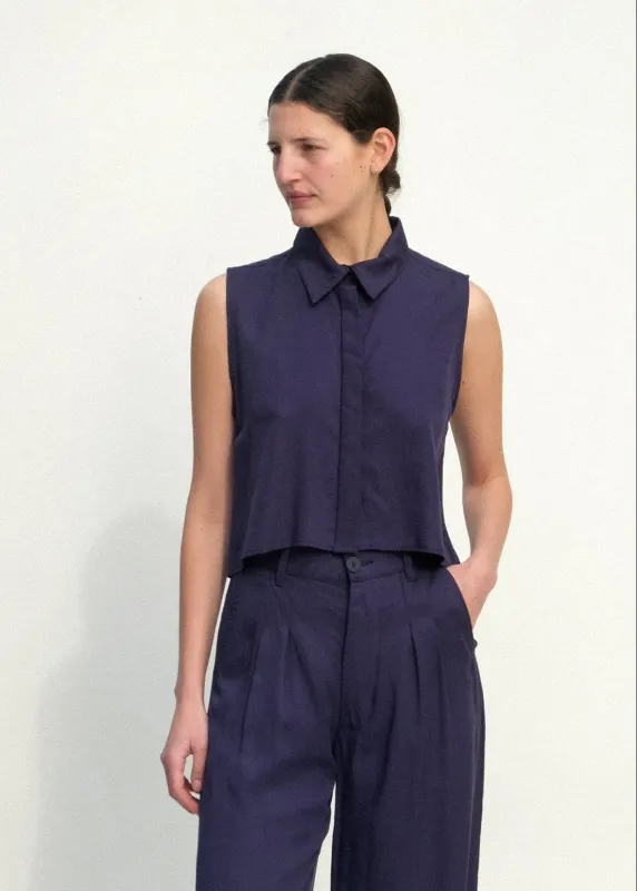 Ellis Top - Navy made by Jesse Kamm