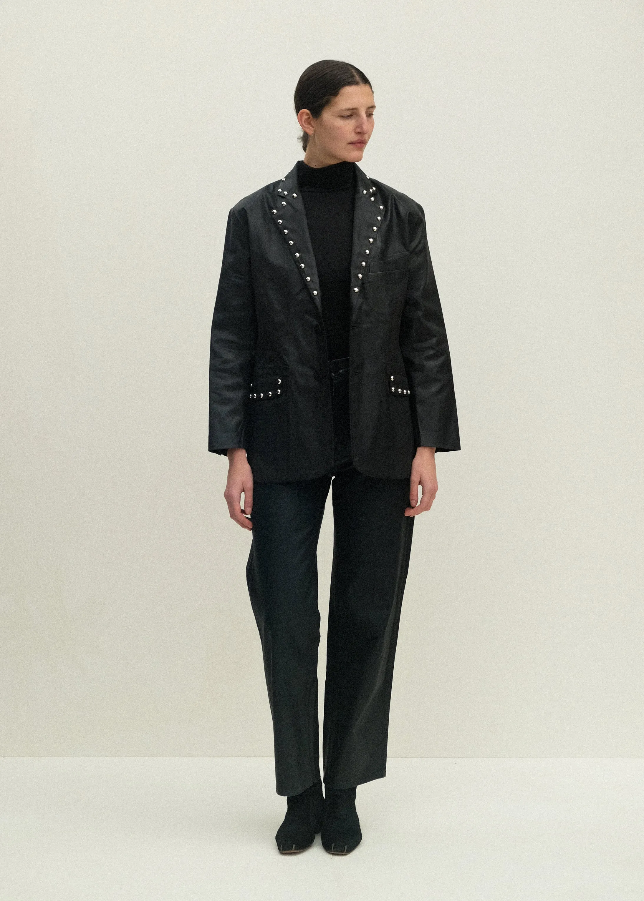 Fianna Blazer - Studded Black Lacquer sold by Jesse Kamm product image thumbnail 4