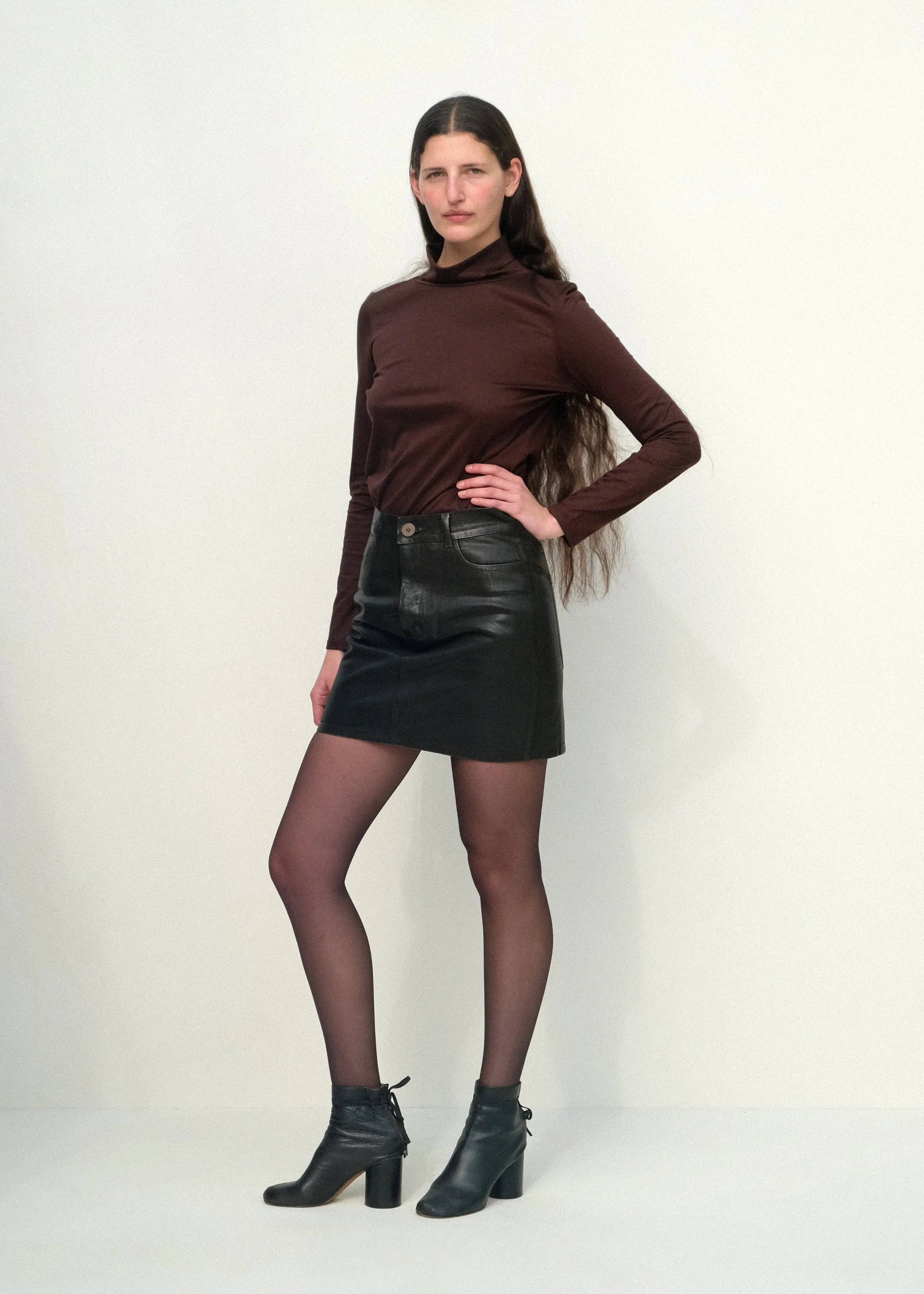 The Mini Skirt - Brown Lacquer sold by Jesse Kamm product image thumbnail 5
