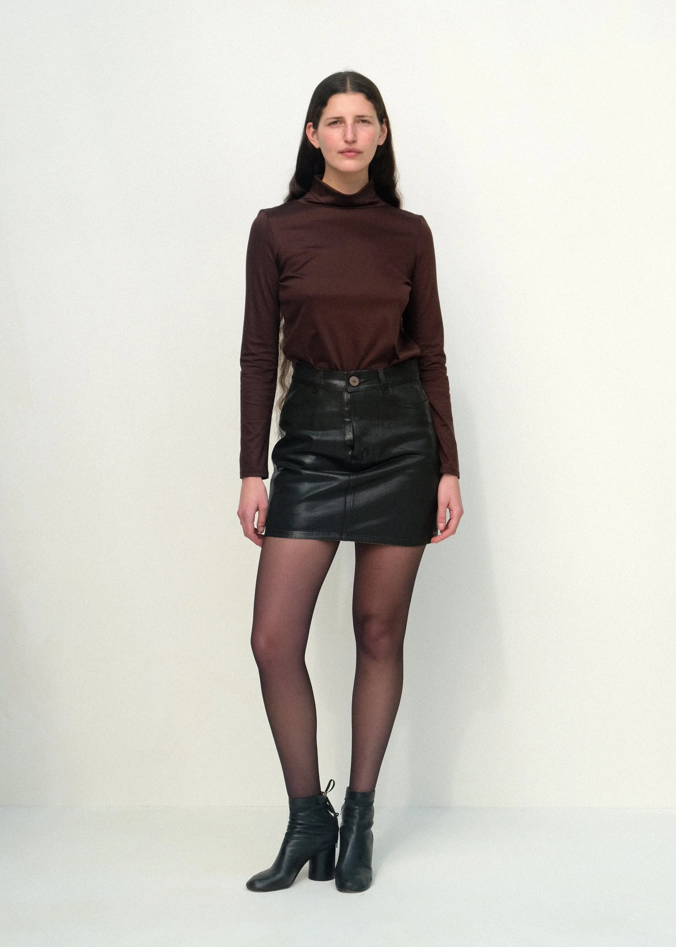 The Mini Skirt - Brown Lacquer sold by Jesse Kamm product image thumbnail 4
