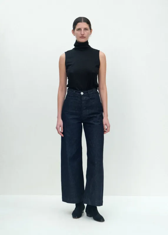 Sailor Pants - Dark Indigo Denim made by Jesse Kamm
