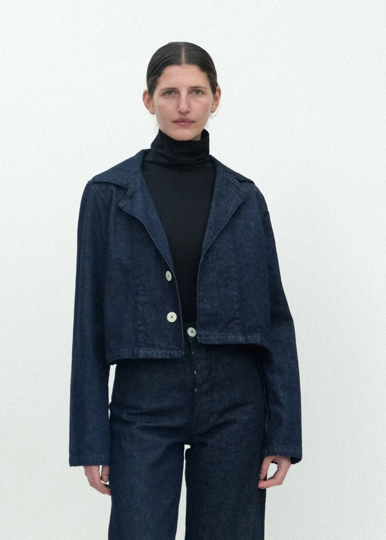 The Jones Jacket - Dark Indigo Denim sold by Jesse Kamm
