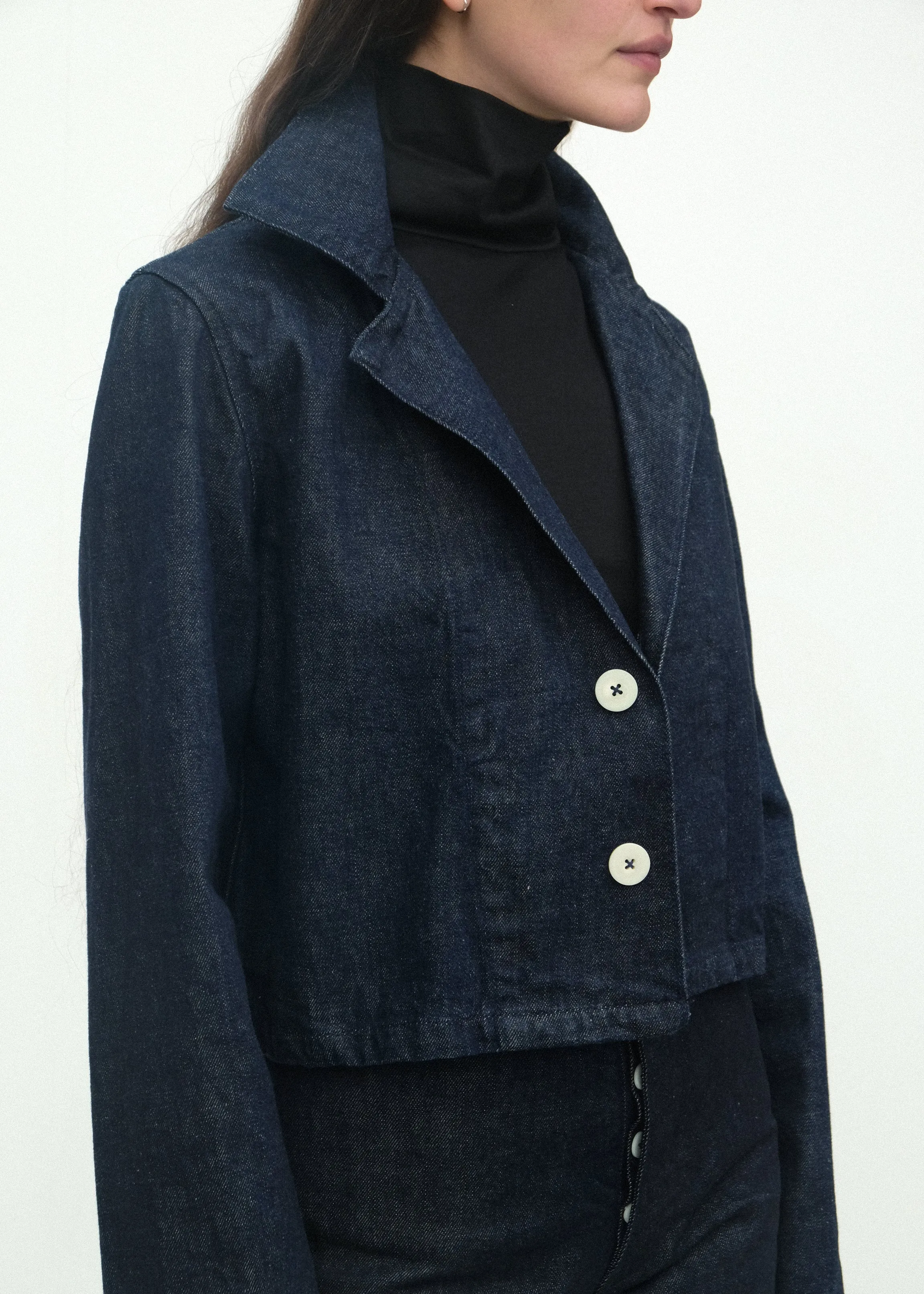 The Jones Jacket - Dark Indigo Denim sold by Jesse Kamm product image thumbnail 3
