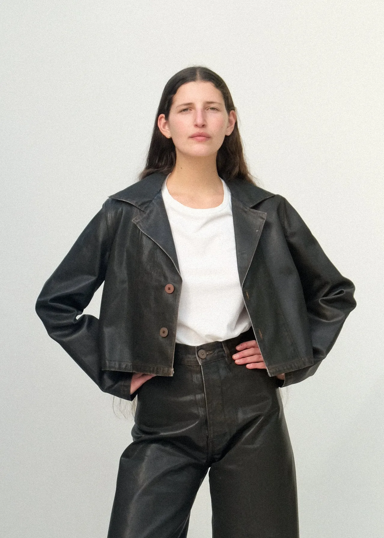 The Jones Jacket - Brown Lacquer sold by Jesse Kamm
