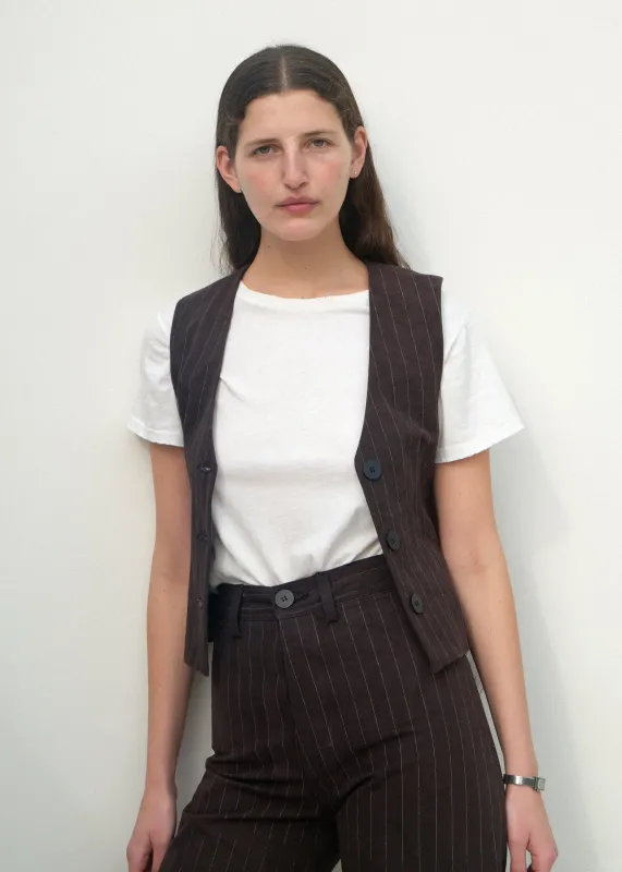 Trail Vest - Graphite Pinstripe made by Jesse Kamm