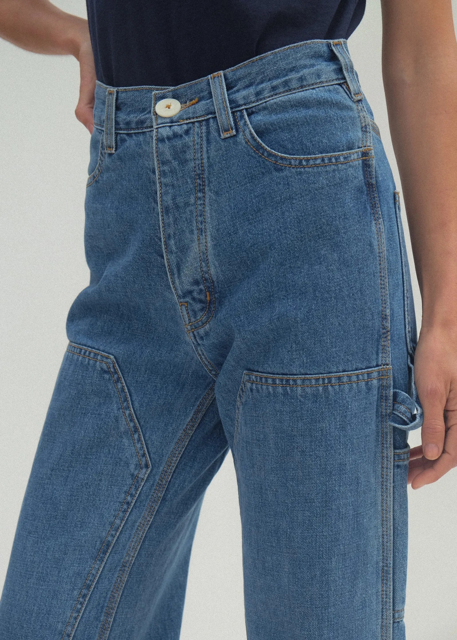Patchfront Handy Pants - Cowboy Blue sold by Jesse Kamm product image thumbnail 3