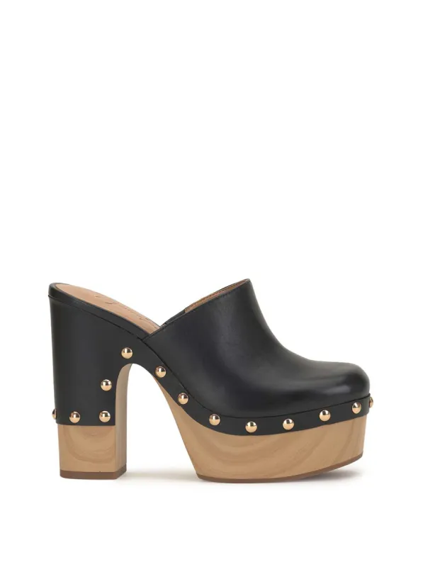 Dasally Platform Mule in Black sold by Jessica Simpson