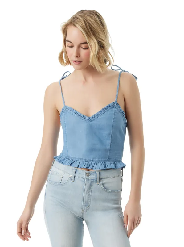 Clare Peplum Tank in Dearest sold by Jessica Simpson