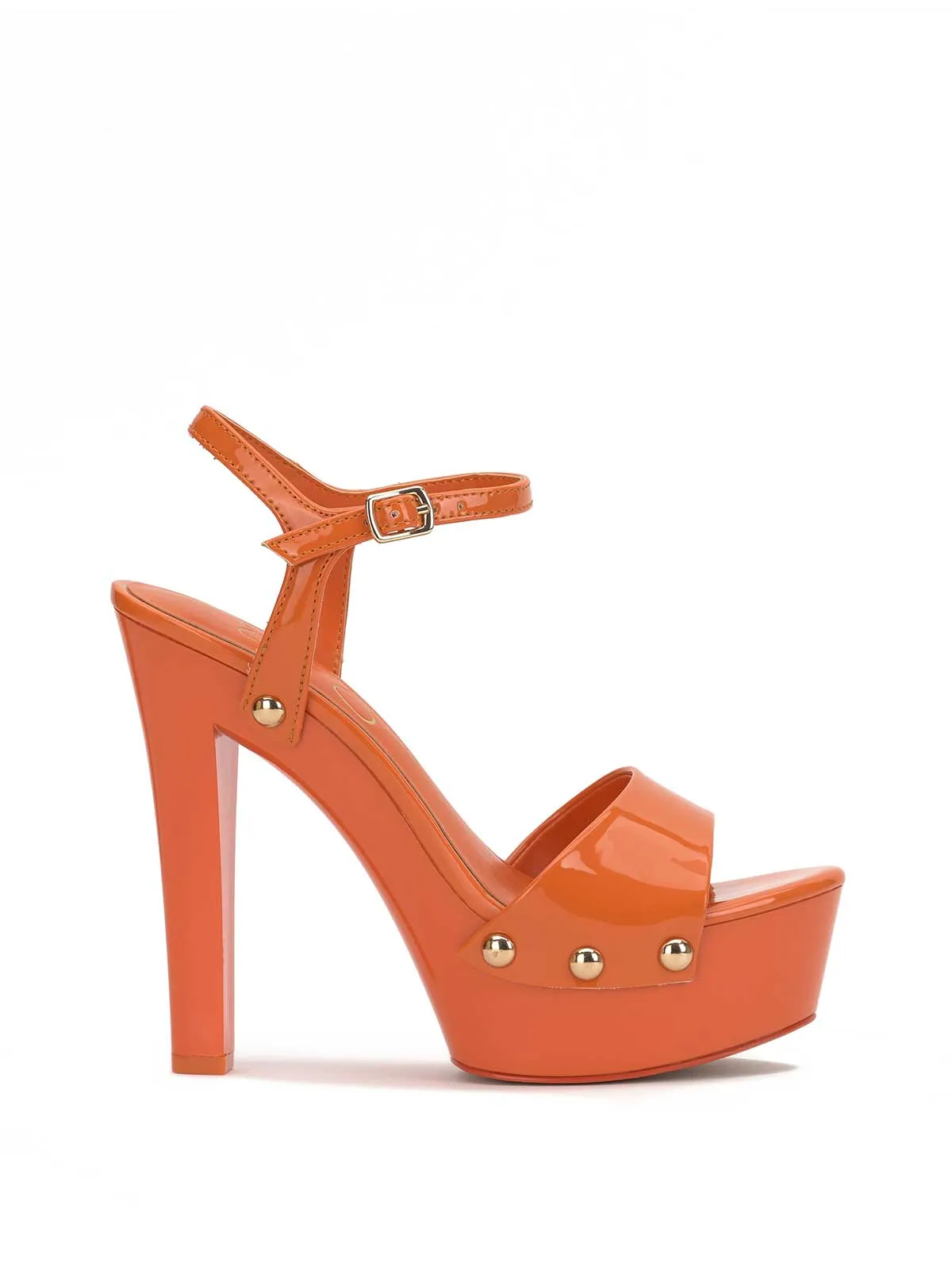 Calenta Studded Platform in Tangerine sold by Jessica Simpson