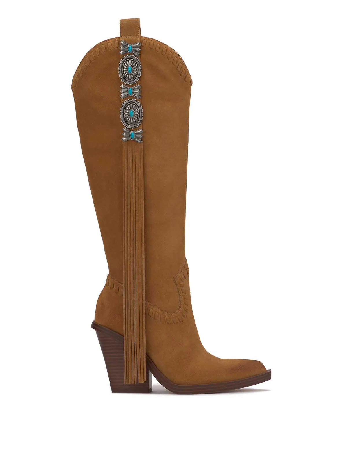 Lisabeth Western Tassel Boot in Brown Sugar sold by Jessica Simpson