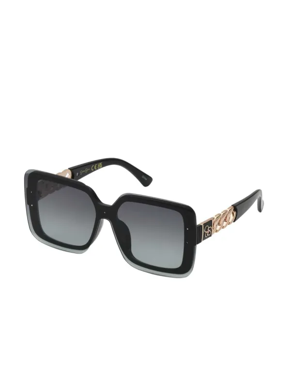 Glamorous Square Shield Sunglasses in Black sold by Jessica Simpson