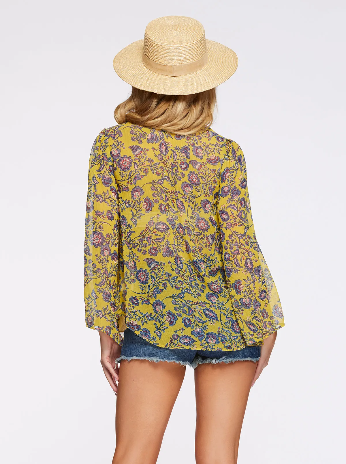 Leslie Blouse in Meso Botanicals sold by Jessica Simpson product image thumbnail 3