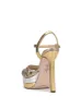 Inaia Braided Platform Sandal in Gold sold by Jessica Simpson