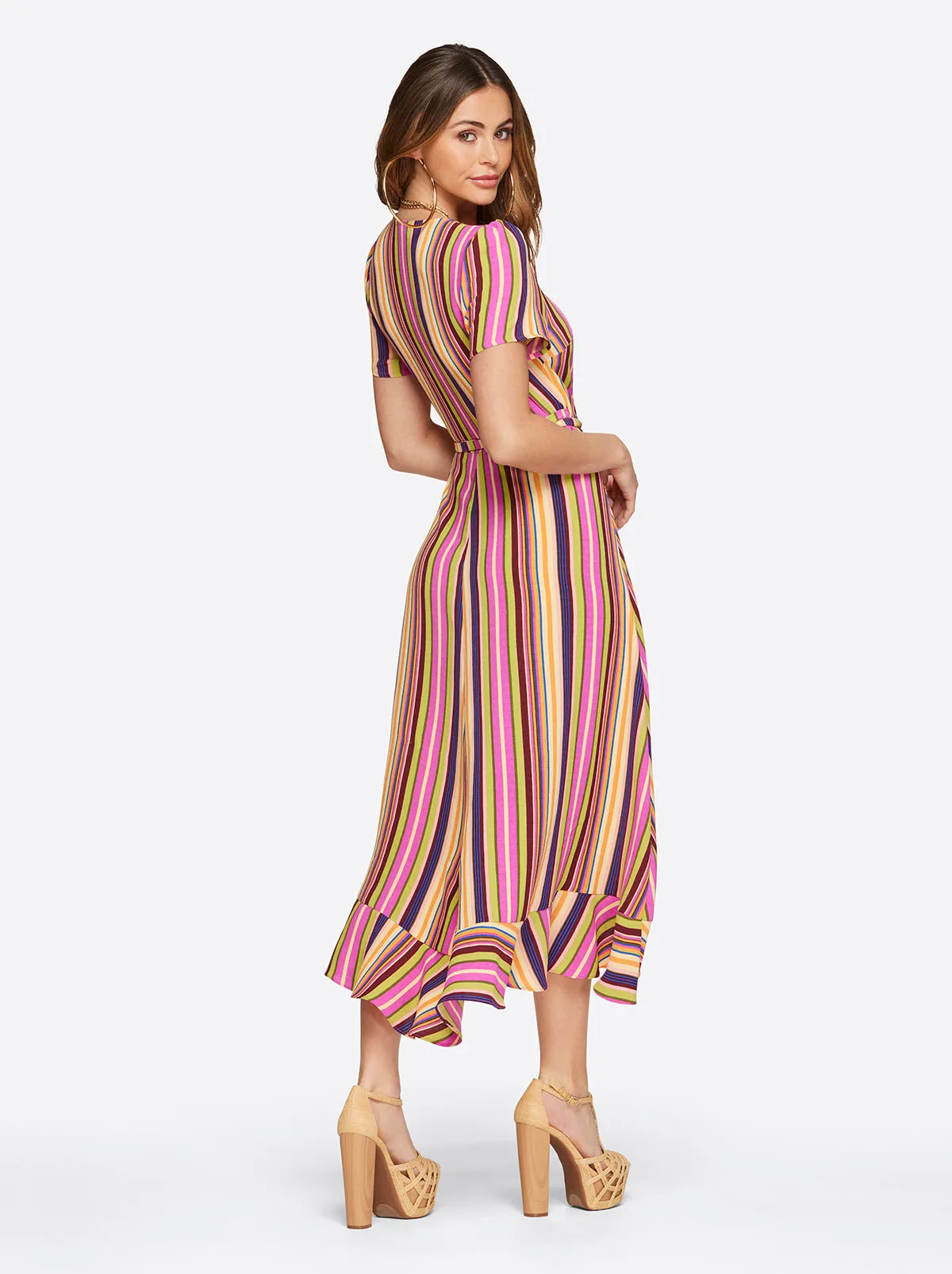 Varsha Wrap Dress in Rose Violet sold by Jessica Simpson product image thumbnail 5
