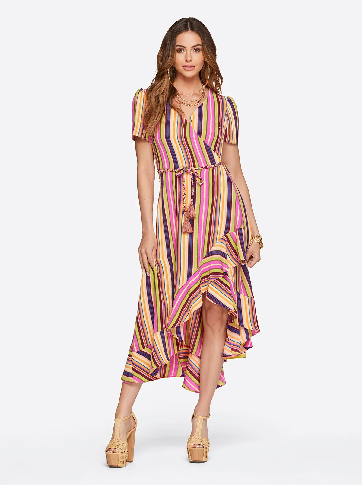 Varsha Wrap Dress in Rose Violet sold by Jessica Simpson product image thumbnail 2
