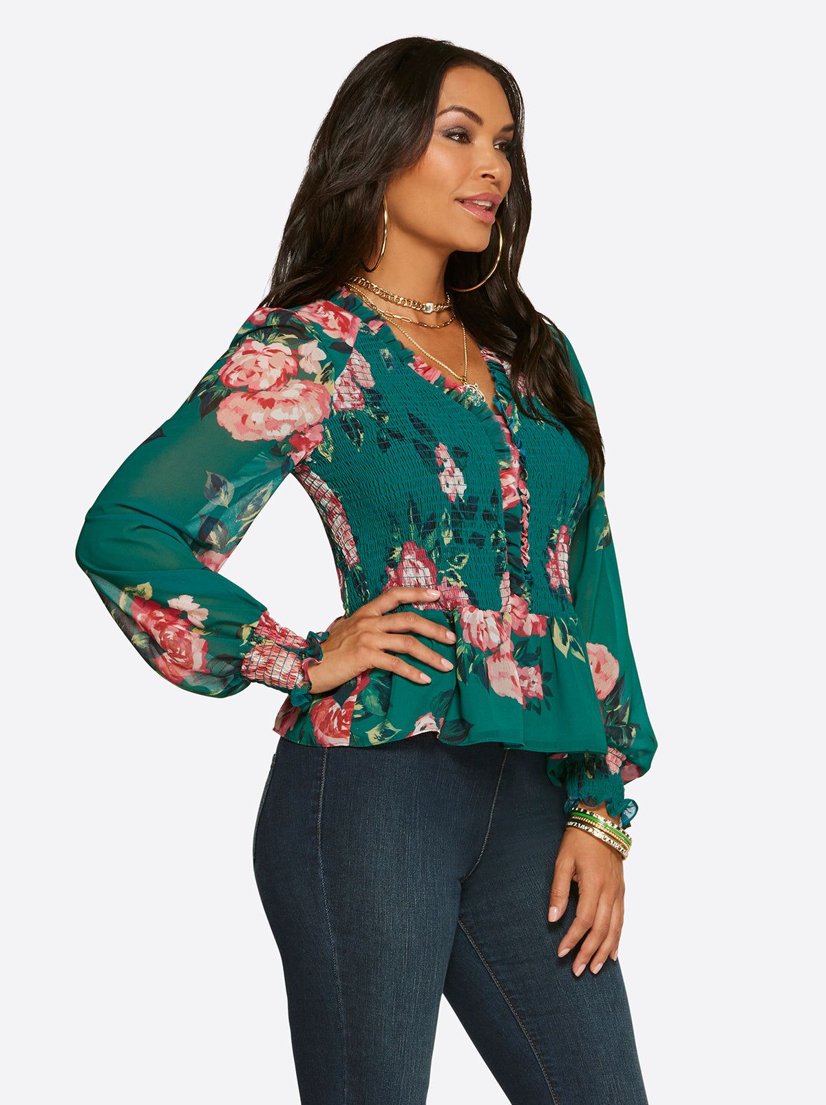 Averie Top in Cosmic Rosettes sold by Jessica Simpson product image thumbnail 2