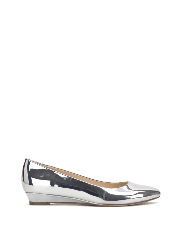 Leytun Wedge Flat in Silver sold by Jessica Simpson