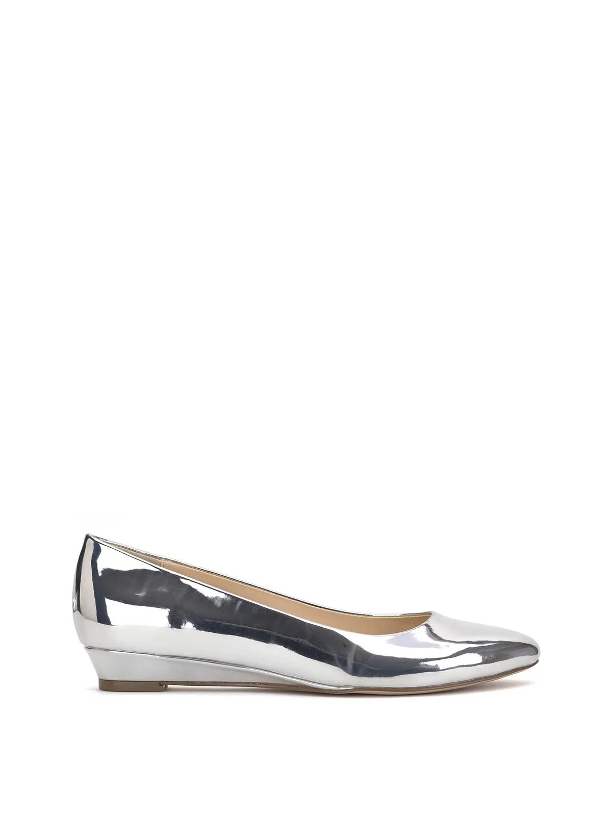 Leytun Wedge Flat in Silver sold by Jessica Simpson