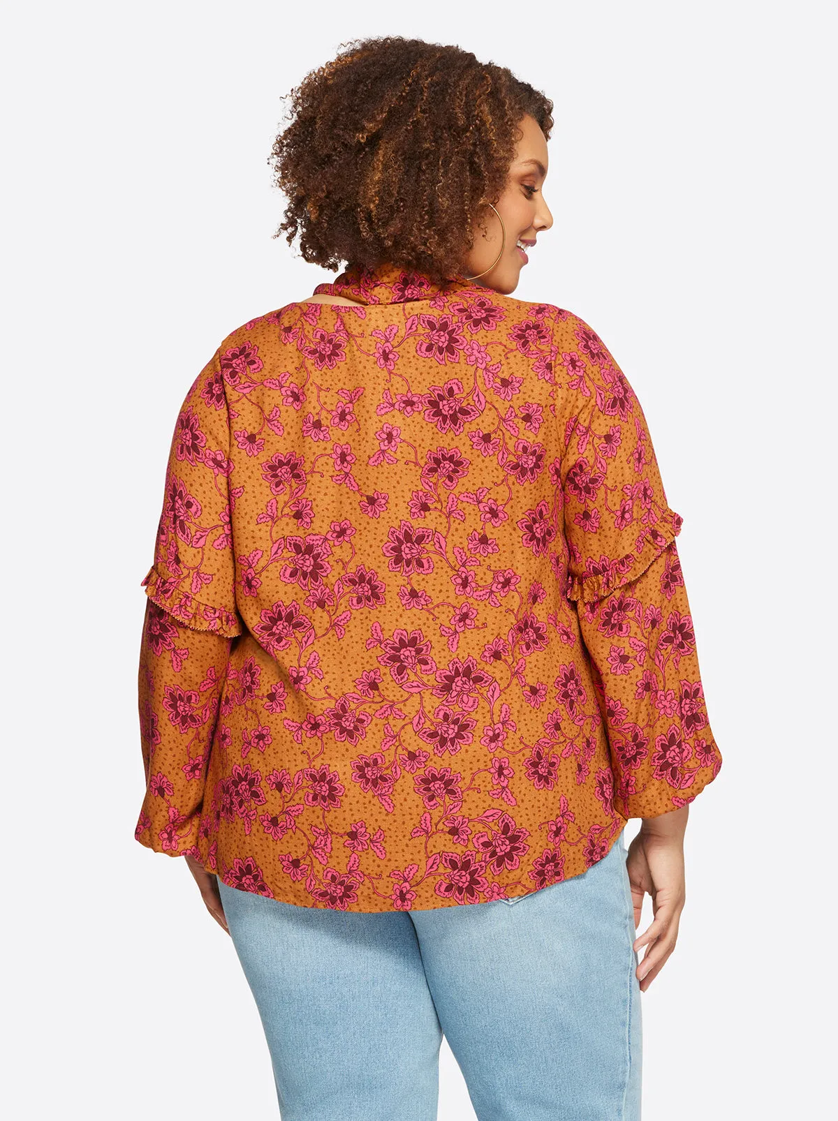 Penelope Top in Botanical Pebbles sold by Jessica Simpson product image thumbnail 2