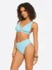 Textured Solids Full Support Triangle Bra in Sky sold by Jessica Simpson