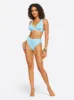 Textured Solids Full Support Triangle Bra in Sky sold by Jessica Simpson