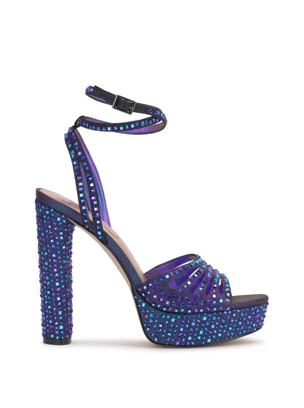 Iralin Platform Sandal in Midnight Blue sold by Jessica Simpson