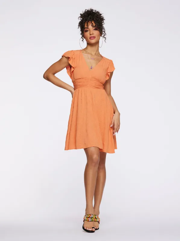 Khloe Dress in Brandied Melon sold by Jessica Simpson