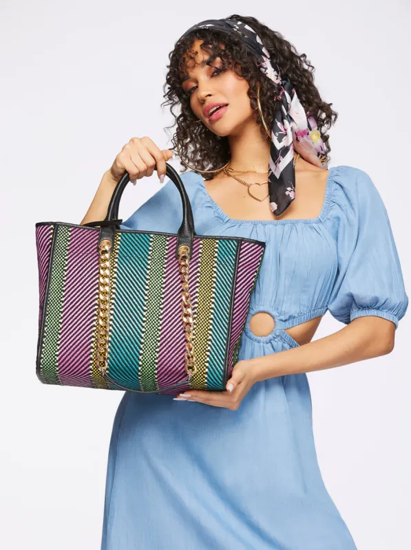 Dani Tote in Multi Color Straw sold by Jessica Simpson