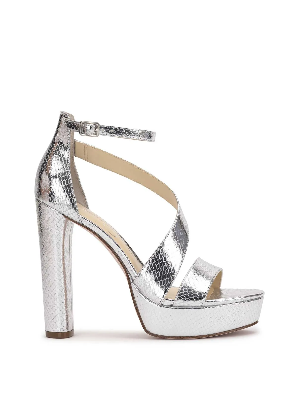 Iley Platform Sandal in Silver sold by Jessica Simpson