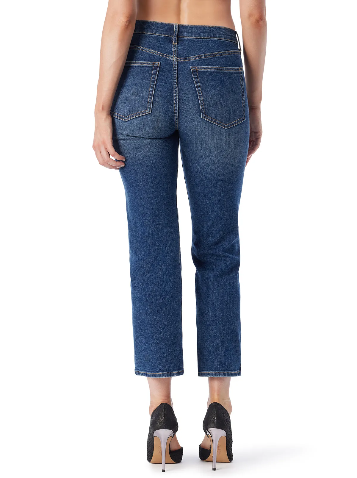 Harmony Straight High Rise Jean in Particles sold by Jessica Simpson product image thumbnail 5