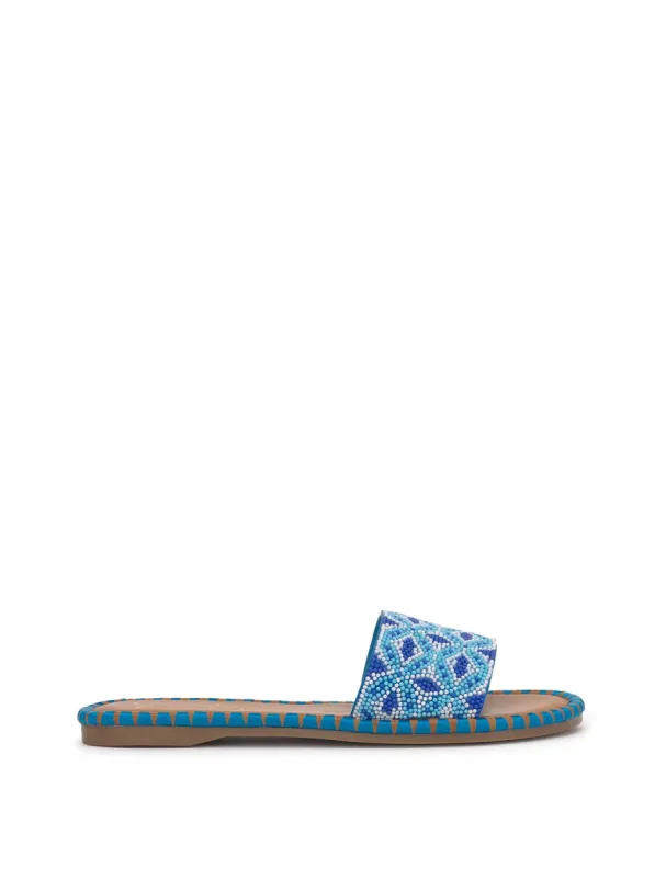 Bibiani Beaded Sandal in Blue sold by Jessica Simpson