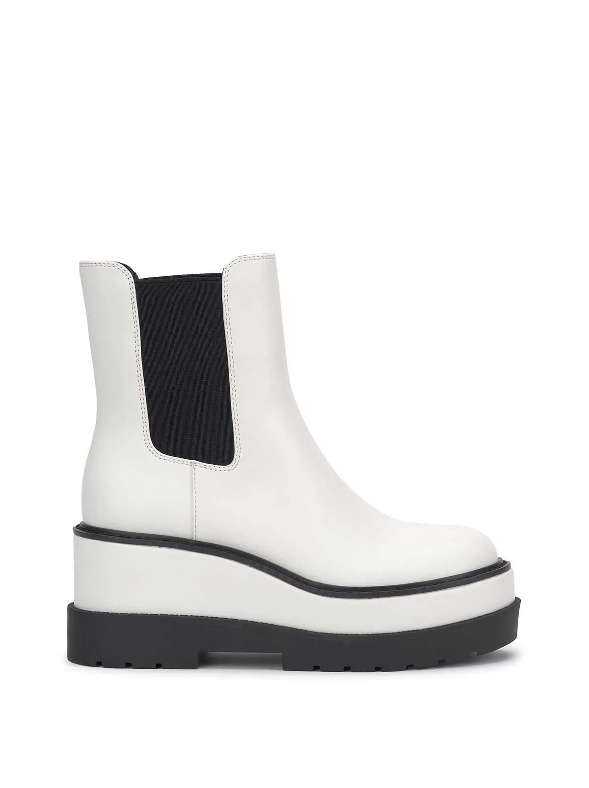 Ivean Platform Lug Boot in White sold by Jessica Simpson