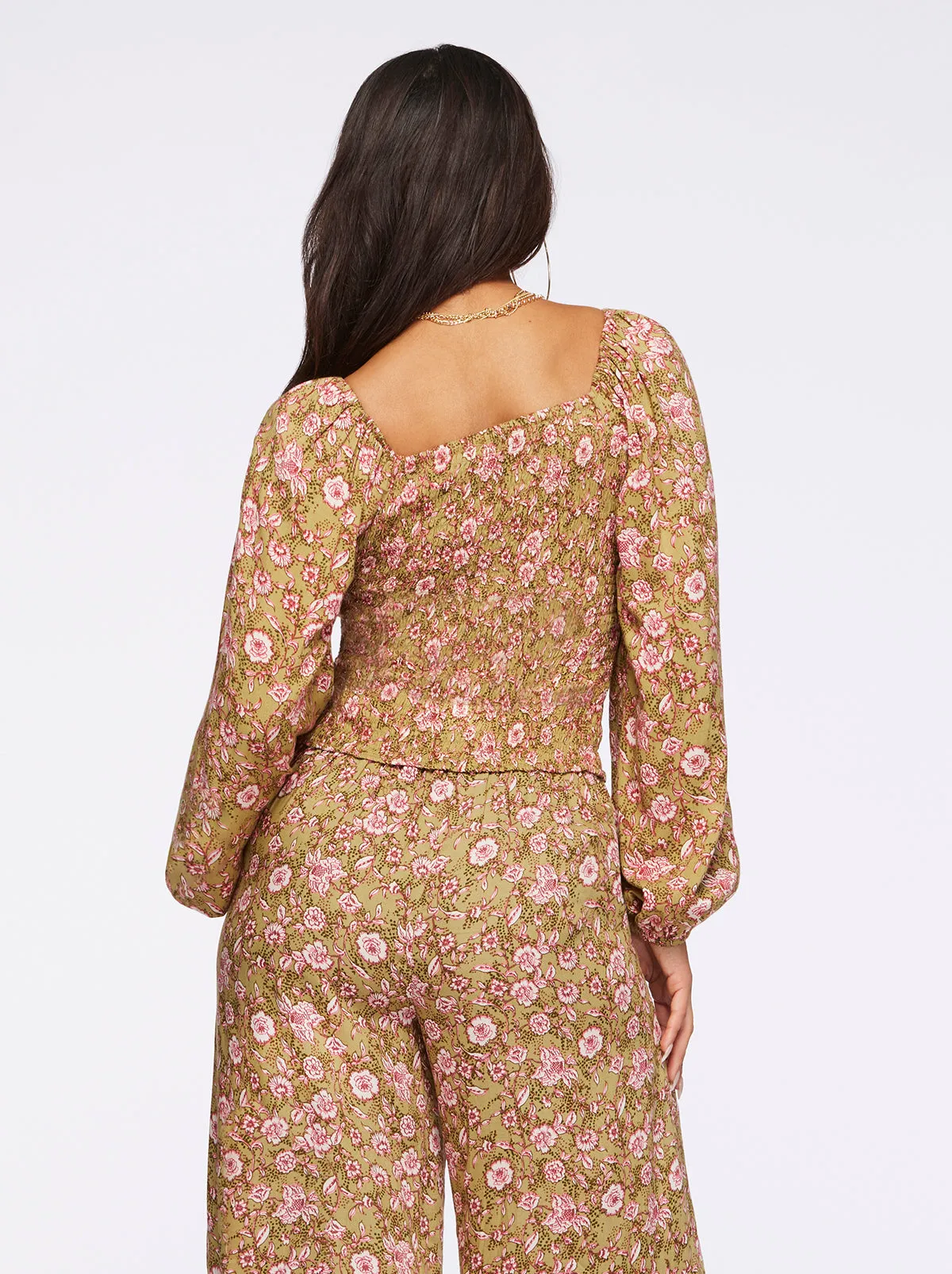 Katiya Top in Boa Botanical Dots sold by Jessica Simpson product image thumbnail 4