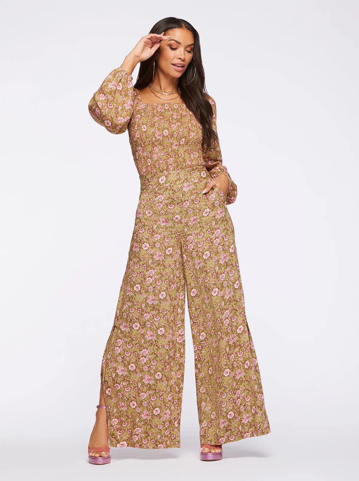 Katiya Top in Boa Botanical Dots sold by Jessica Simpson product image thumbnail 5