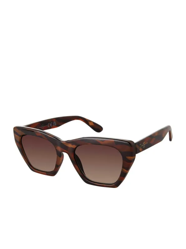 Vintage Cat Eye Sunglasses in Brown Zebra sold by Jessica Simpson