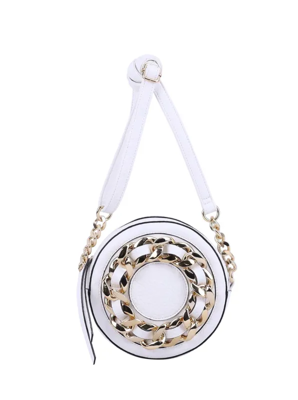 Maison Circle Crossbody in White made by Jessica Simpson